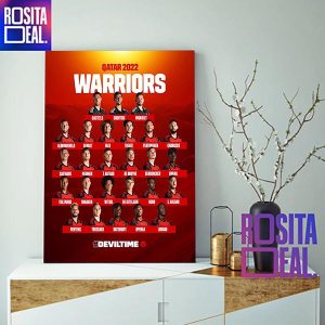 Belgium 2022 FIFA World Cup Squad In Qatar Decorations Poster Canvas