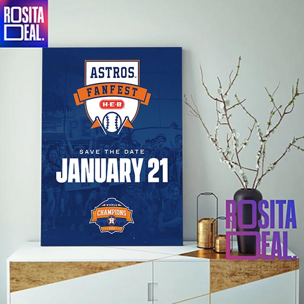 2022 MLB World Champions Houston Astros Fan Fest Decorations Poster